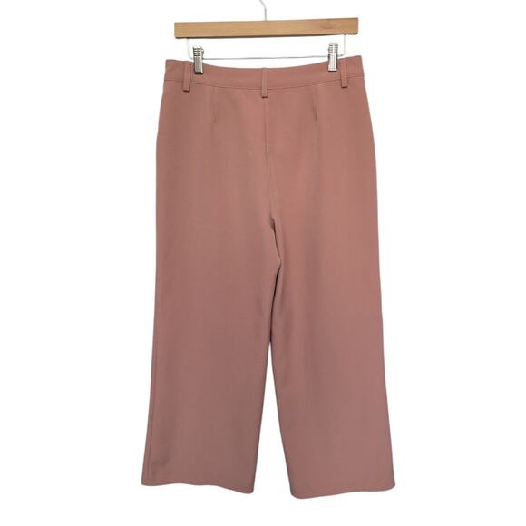 Avec Les Filles‎ Pastel Pink Wide Leg Cropped Pants size 8 Legally Blonde Office - Picture 2 of 9